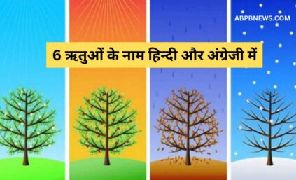 Seasons name in Hindi and English | 6 ऋतुओं के नाम हिन्दी और अंग्रेजी में